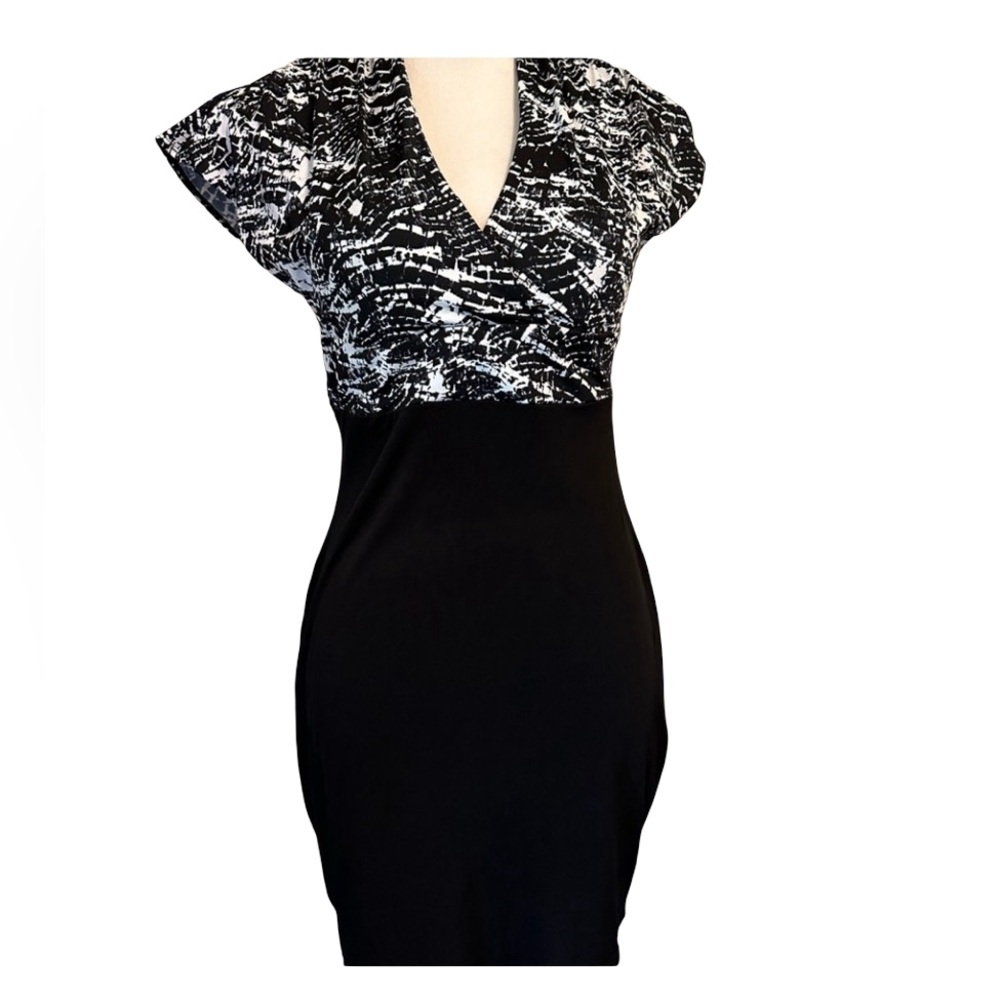 NWOT Elegant Black and White Women's Dress